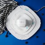 سرویس غذا خوری 25 پارچه اوپال هومیت طرح هانی آبی مربع