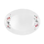 سرویس 25 پارچه اوپال طرح دیانا قرمز نیلوفری - تصویر 4
