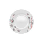سرویس 40 پارچه اوپال طرح ماریا قرمز نیلوفری - تصویر 5