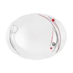سرویس 40 پارچه اوپال طرح ملینا قرمز نیلوفری - تصویر 7
