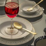 سرویس 27 پارچه چینی طرح برلیانس فیروزه ای