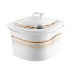 سرویس 27 پارچه چینی طرح برسا طلایی - تصویر 5