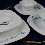 سرویس غذا خوری اوپال طرح آرشا فیروزه ای
