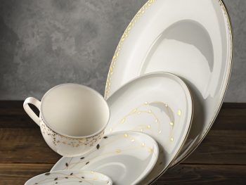 سرویس 27 پارچه چینی استخوانی طرح اسپرینگ