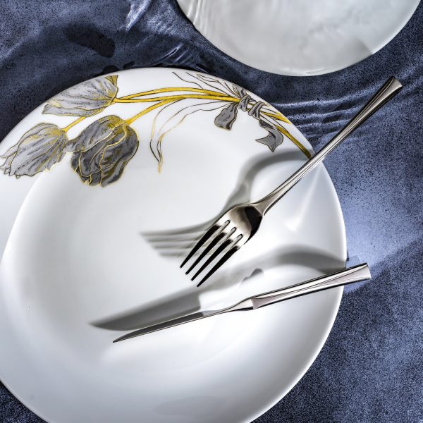 سرویس غذاخوری 25 پارچه اوپال هومیت طرح دانژه طوسی - تصویر 1