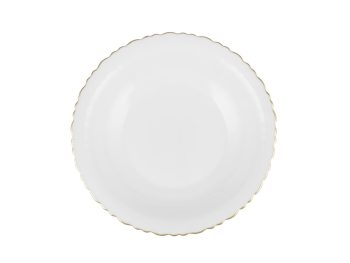 بشقاب خورشت خوری اوپال هومیت طرح خط طلا پیچ