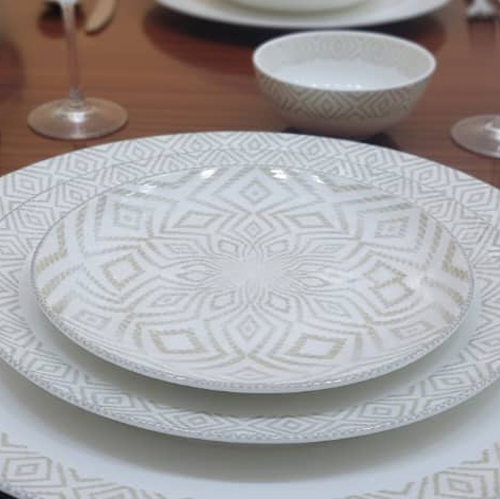 2 (37) سرویس 25 پارچه اوپال هومیت طرح سیتا نسکافه ای - تصویر 1