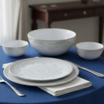 سرویس 25 پارچه اوپال هومیت طرح وینا  فیروزه ای